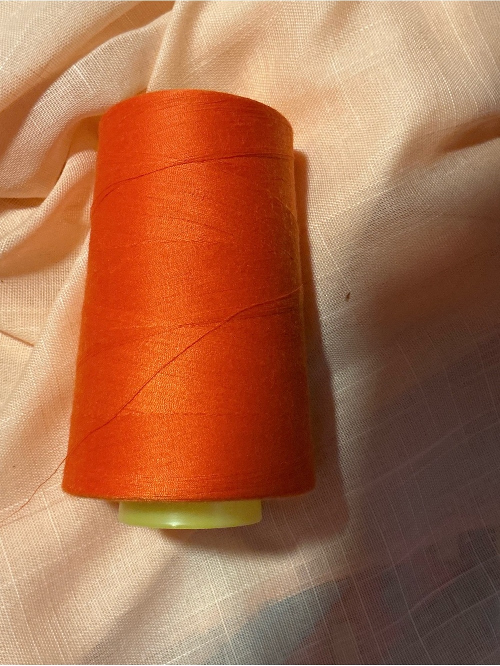 Orange Polyester Thread Cone for Home Party Supplies